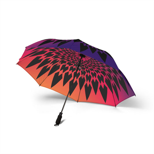 Geometric Sunburst Umbrella - Pink Purple | Modern Design
