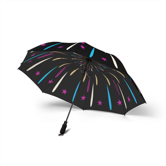 Neon Stars Fireworks Umbrella - Colorful Starburst | Party