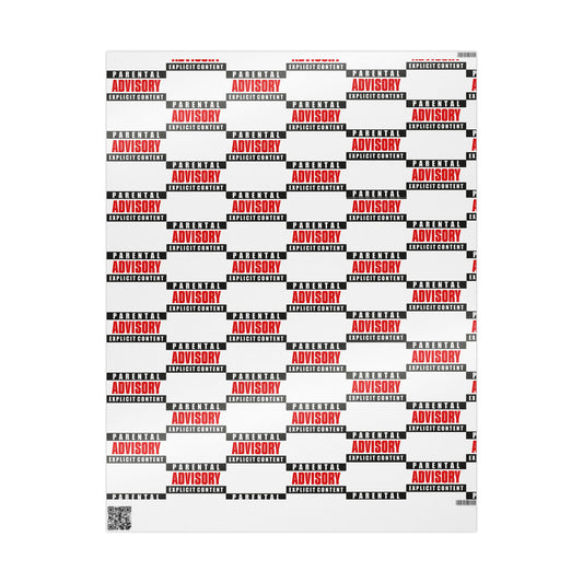 JOKE Wrapping Paper | Parent Advisory Warning Gift Wrap