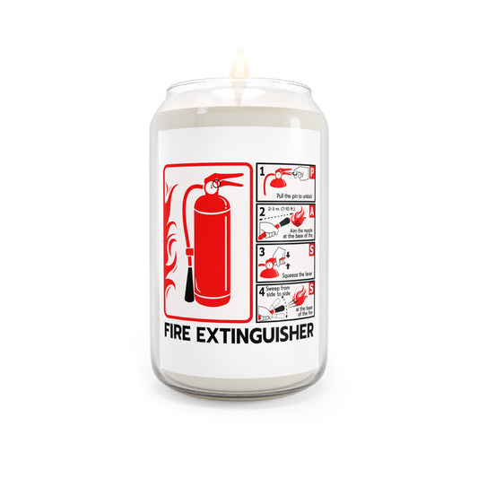 Fire Extinguisher Safety Candle – Smells Hot, Burns Smart