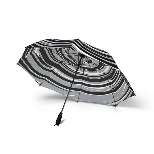 Raider Spiral Travel Umbrella | Las Vegas Silver & Black
