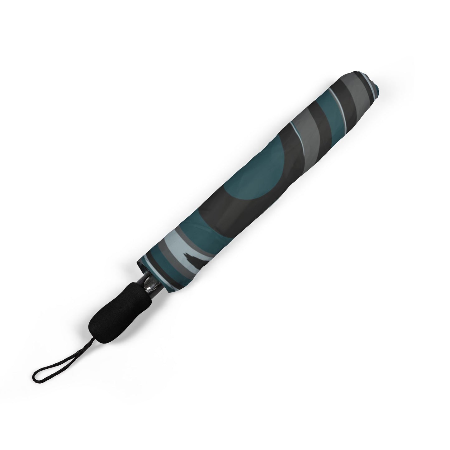 Eagle Spiral Umbrella | Philadelphia Silver & Midnight Green