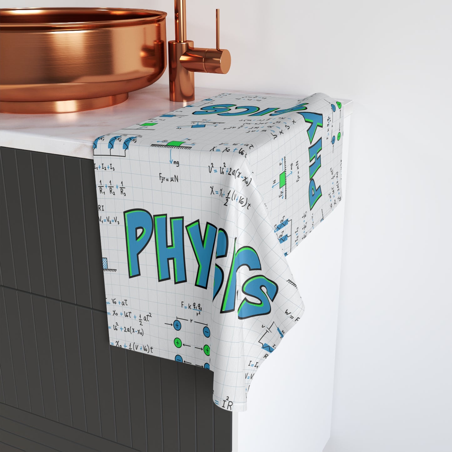 Physics-themed Kitchen Towel