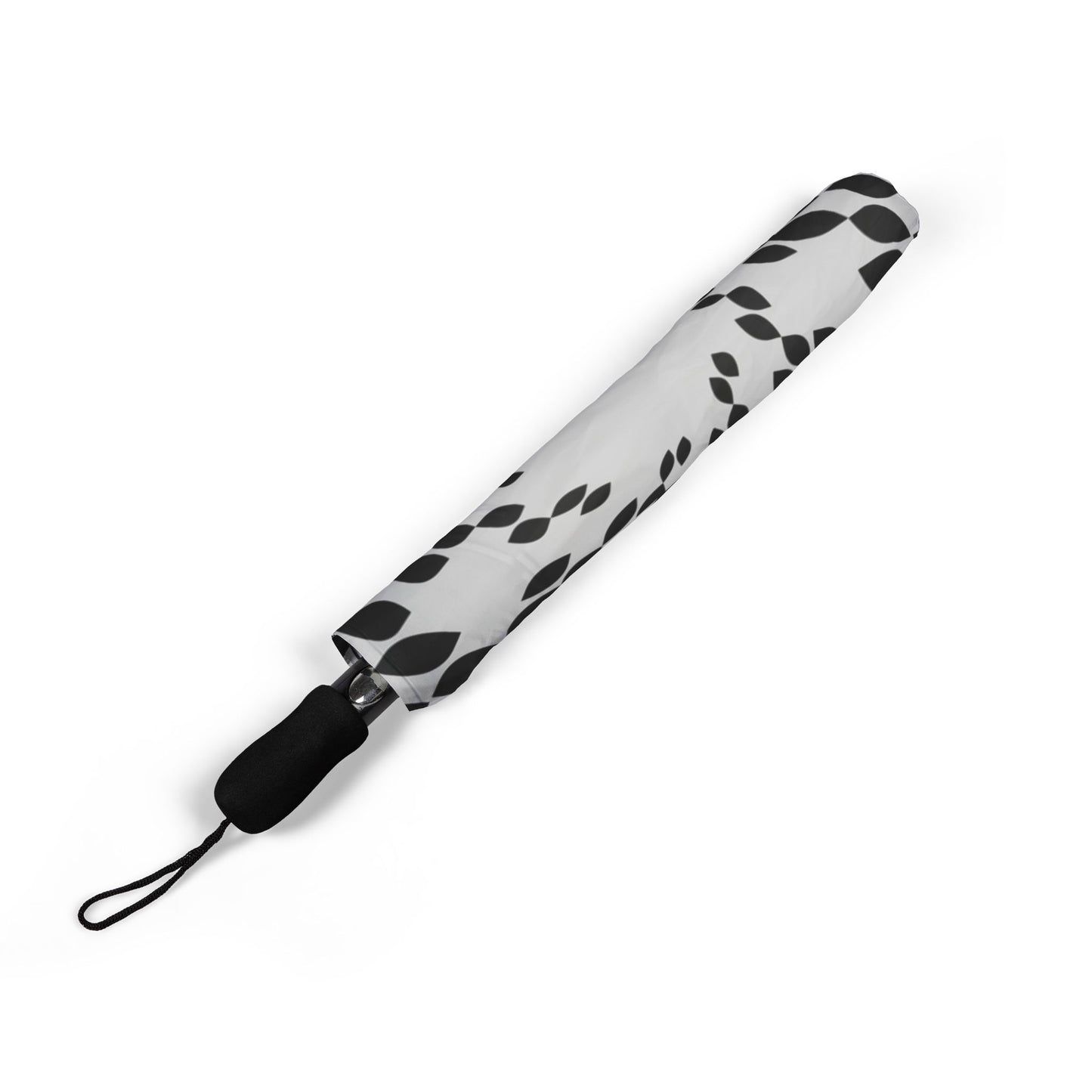 Black White Optical Spiral Umbrella - Modern | Graphic
