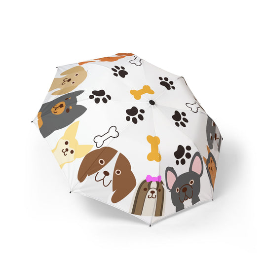 Dog Pattern Umbrella - Paw Prints Bones | Pet Lovers