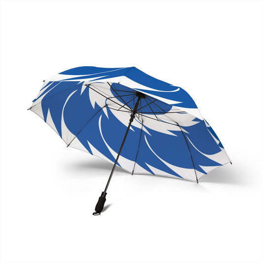 Blue Hurricane Swirl Umbrella - Windproof Symbol | Storm