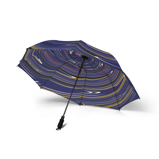 Raven Spiral Travel Umbrella | Baltimore Purple & Gold