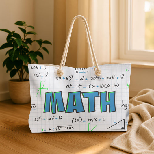 PHYSICS & MATH Tote Bag | Large Quantum Formula Weekender