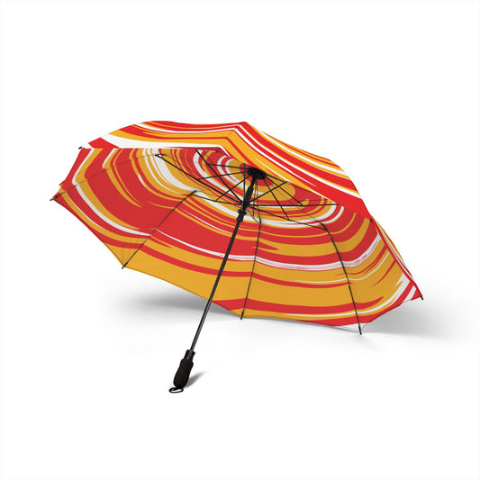 Chief Spiral Travel Umbrella | Kansas City Red & Yellow