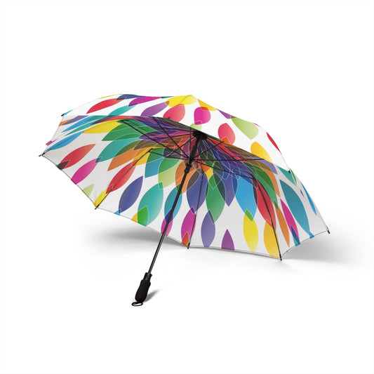 Kaleidoscope Petal Pattern Umbrella | Semi-Automatic Compact