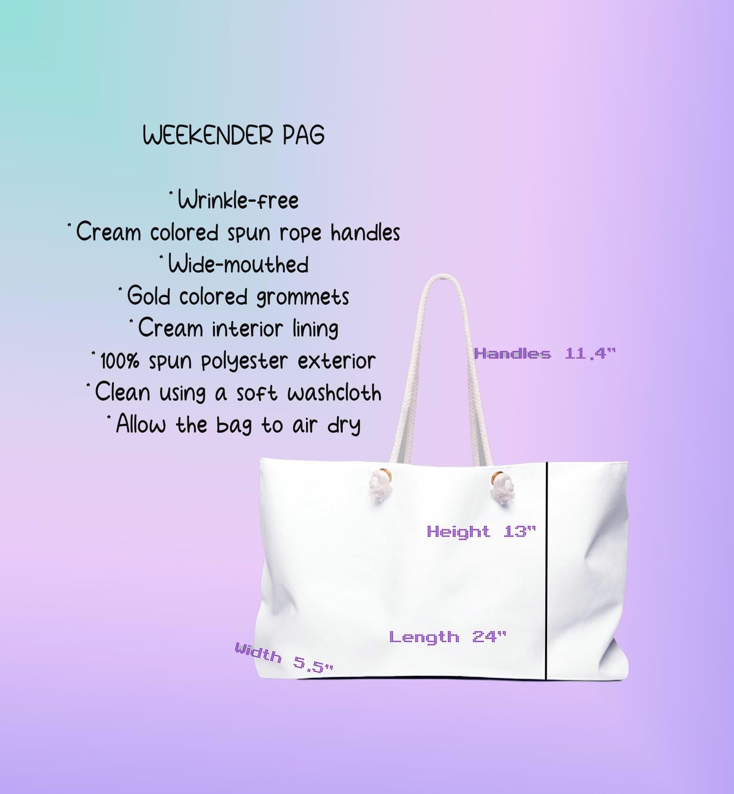 TRISKELION THREE Spiral Weekender Tote | Oversized Travel Bag