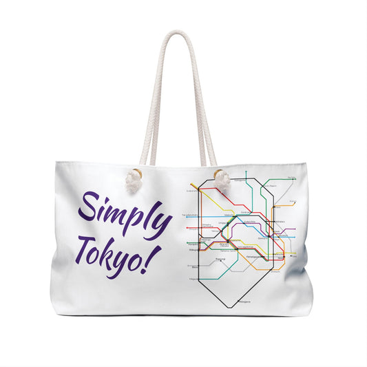 TOKYO METRO MAP Tote Bag | Large Weekender for Travel