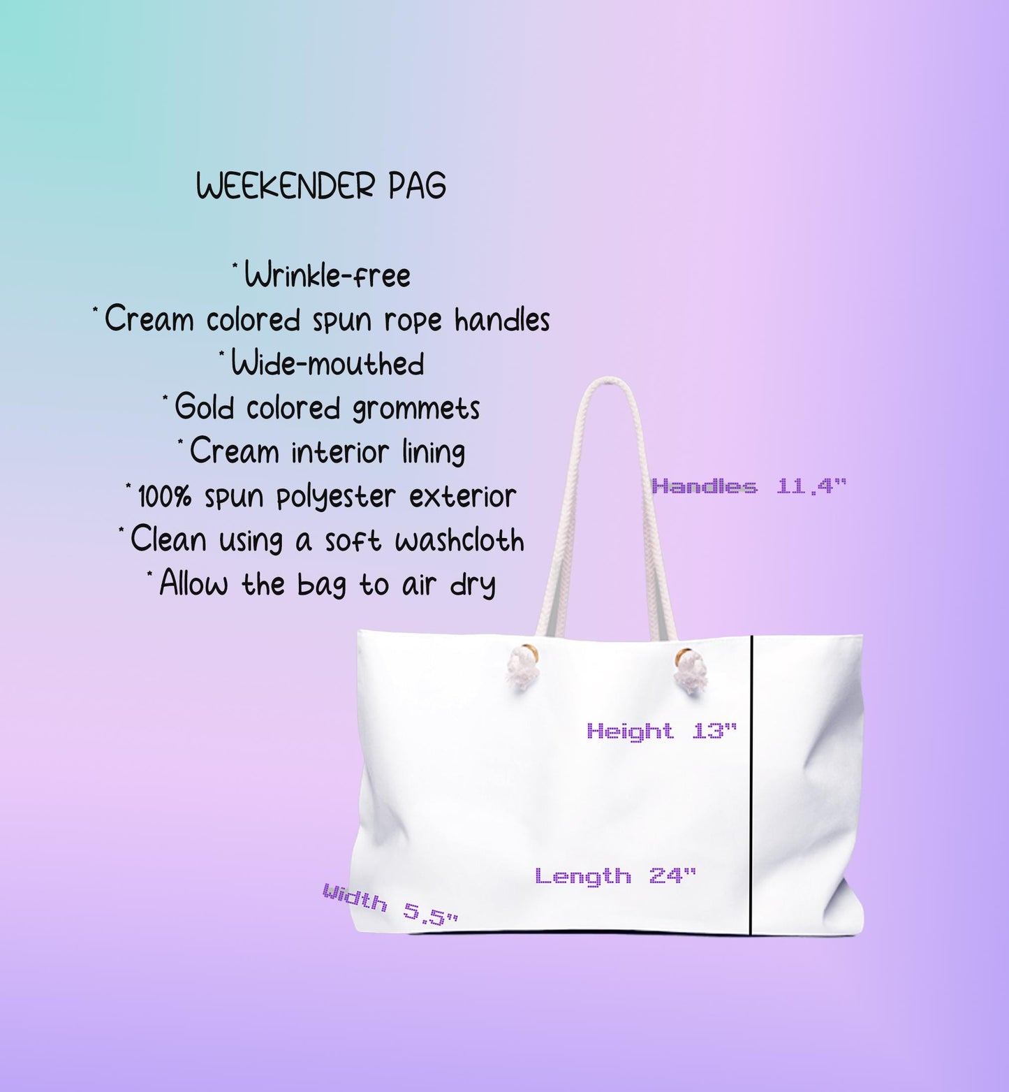 Butterflies Tote Bag - Large Weekender for Beach & Travel