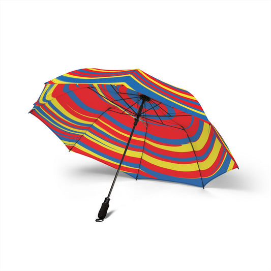 Super Hero Comic Spiral Umbrella - Red Yellow Blue | Gift