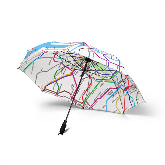 Tokyo Subway Map Umbrella - Windproof Pattern | Japan Gift