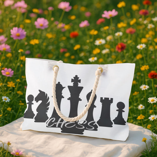 CHESS Tote Bag | Large Weekender for Players & Game Fans