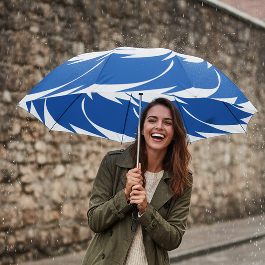 Blue Hurricane Swirl Umbrella