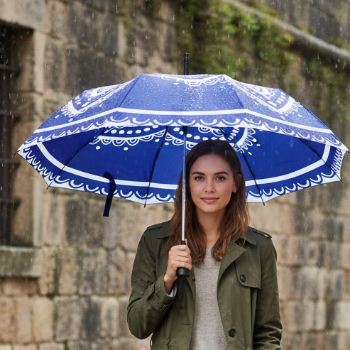Blue Mandala Umbrella