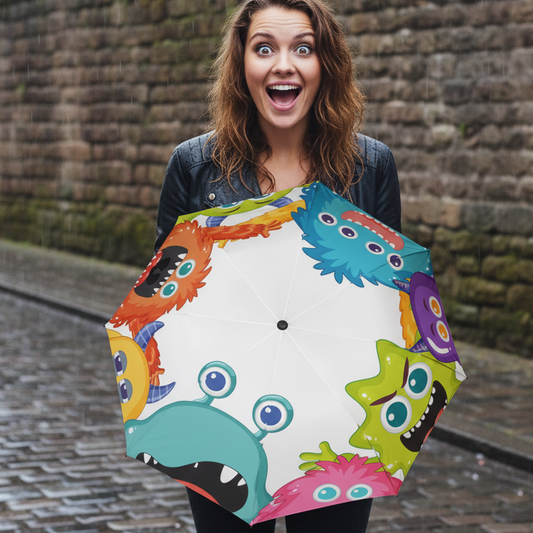 Kids Cute Monster Umbrella