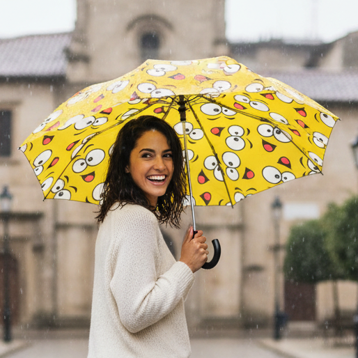 Yellow Smiley Face Umbrella