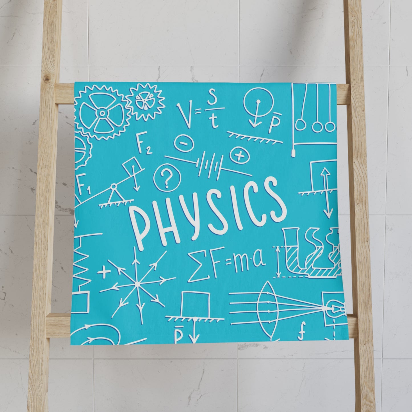 Physics Hand Towel - Fun Science Design for Teachers and Students