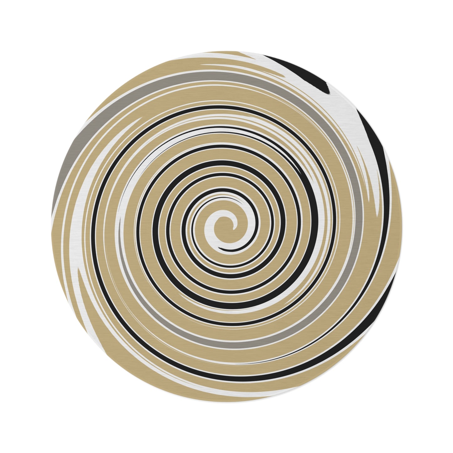 Purdue University Spiral Rug | Boilermaker Gold & Black Team Colors