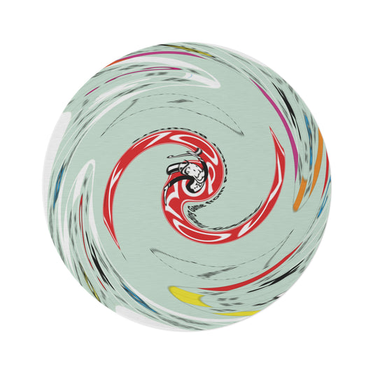 MONOPOLY Inspired Spiral Round Rug | Game Room Floor Mat