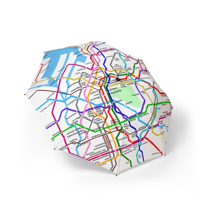 Tokyo Subway Map Umbrella - Windproof Pattern | Japan Gift