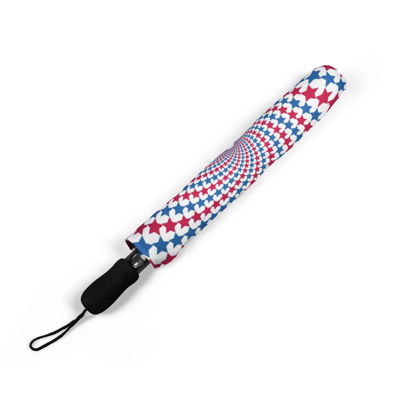 Patriotic Star Spiral Umbrella - Red White Blue | USA