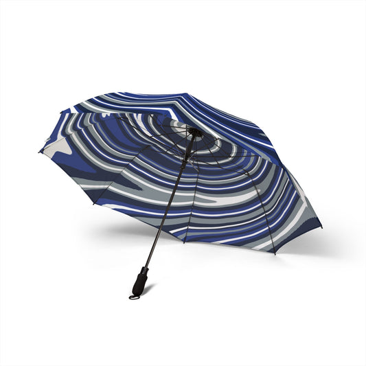 Cowboy Spiral Travel Umbrella | Dallas Silver & Blue