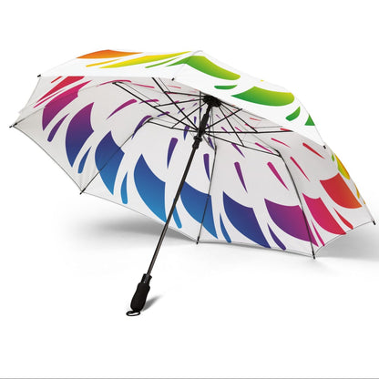Spiral Flag Rainbow Umbrella - Foldable Compact | Pride