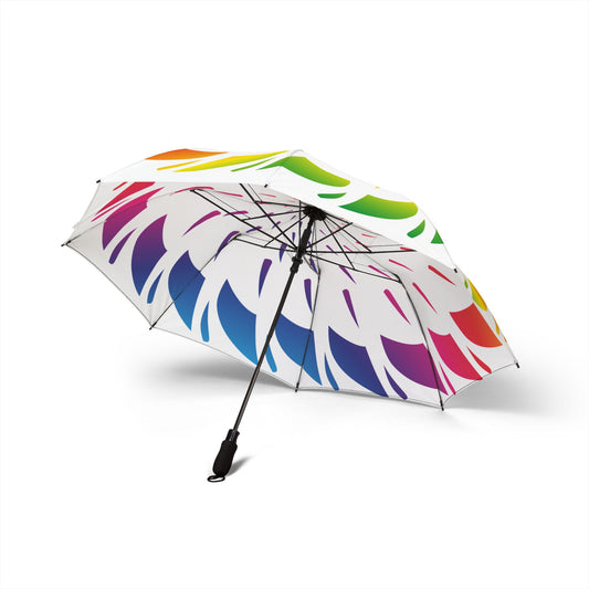 Spiral Flag Rainbow Umbrella - Foldable Compact | Pride