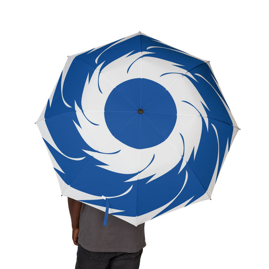 Blue Hurricane Swirl Umbrella - Windproof Symbol | Storm
