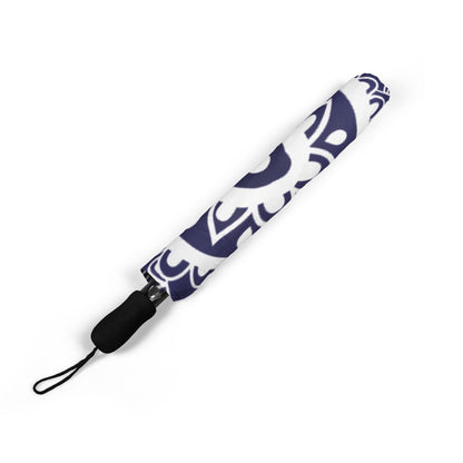 Blue Mandala Umbrella - Windproof Foldable | Travel Gift