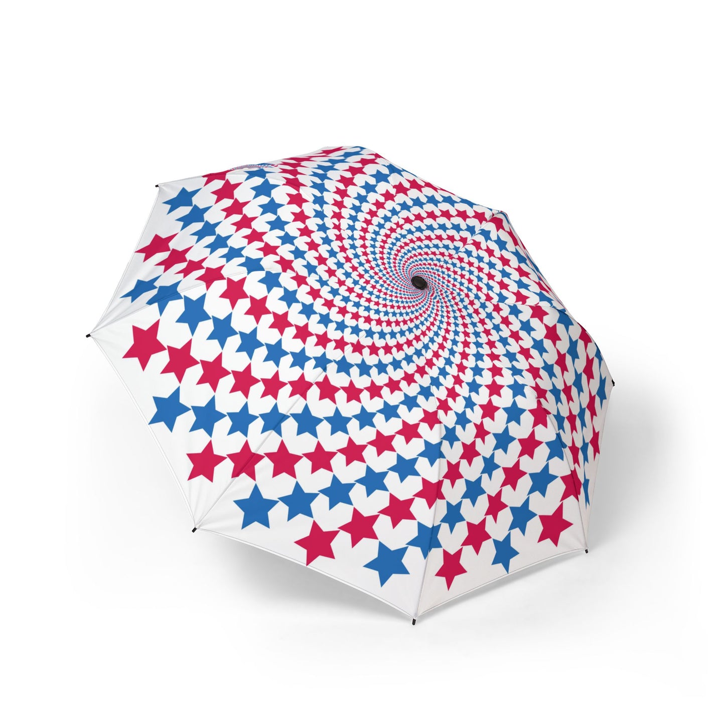Patriotic Star Spiral Umbrella - Red White Blue | USA