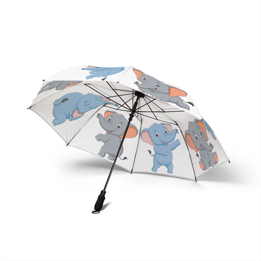 Cute Cartoon Elephant Umbrella - Windproof Travel | Kids