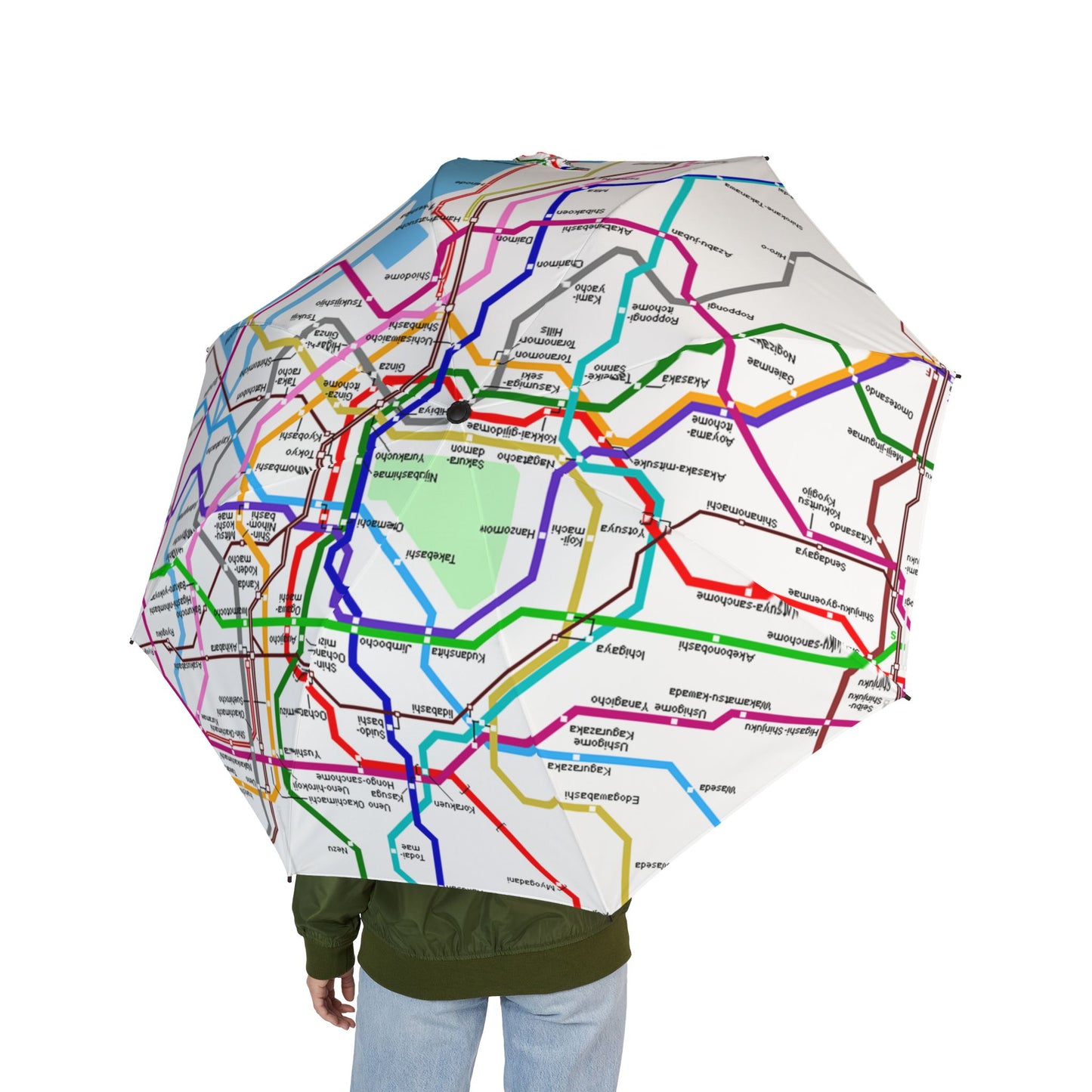 Tokyo Subway Map Umbrella - Windproof Pattern | Japan Gift