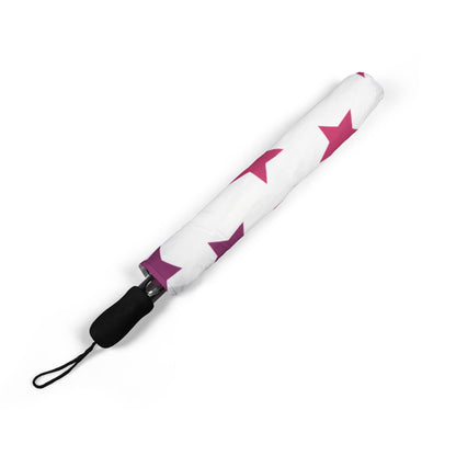 Colorful Gradient Star Pattern Umbrella | Semi-Automatic Rain