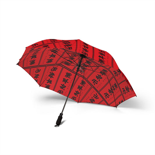 Chinese New Year Umbrella - Red Black Character | Festival