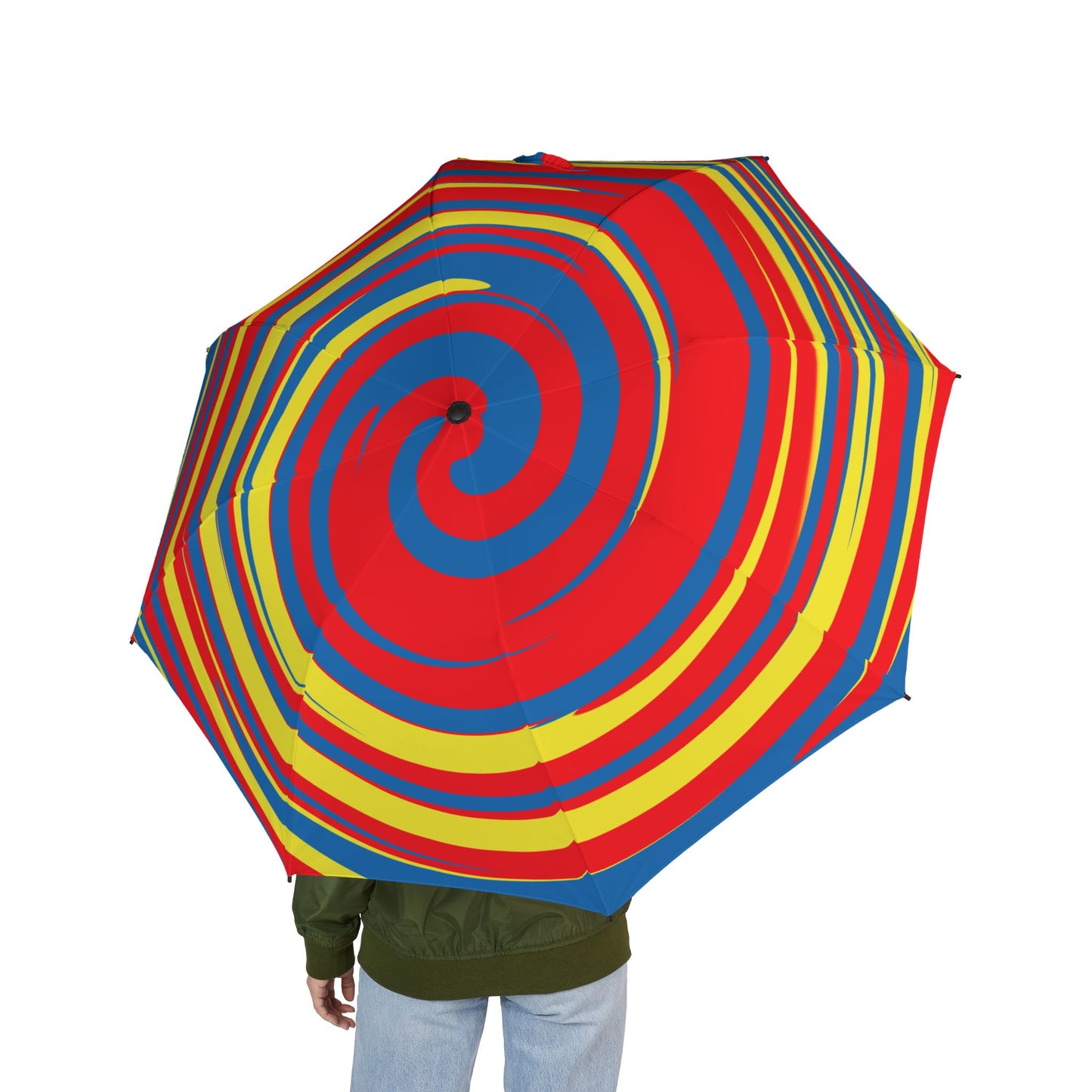 Super Hero Comic Spiral Umbrella - Red Yellow Blue | Gift