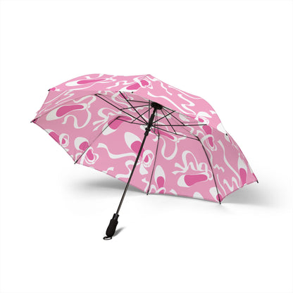 Pink Ballet Slippers Umbrella - Windproof Compact | Dancer Gift