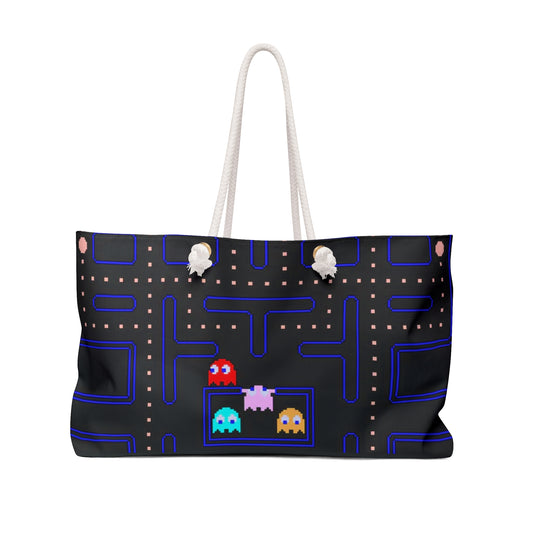 Pac Arcade Maze Weekender Bag - Retro Gamer Travel Tote