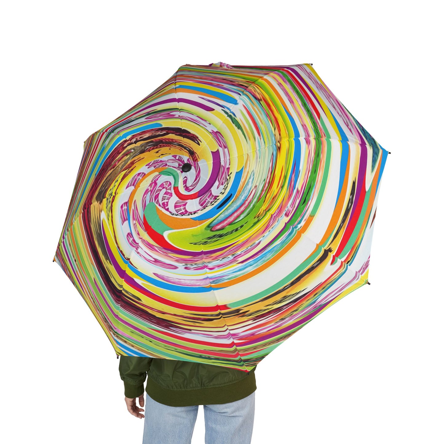 Candy Land Swirl Umbrella - Playful Compact | Sweet Gift