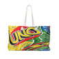 UNO Print Weekender Bag - Colorful Card Game Travel Tote