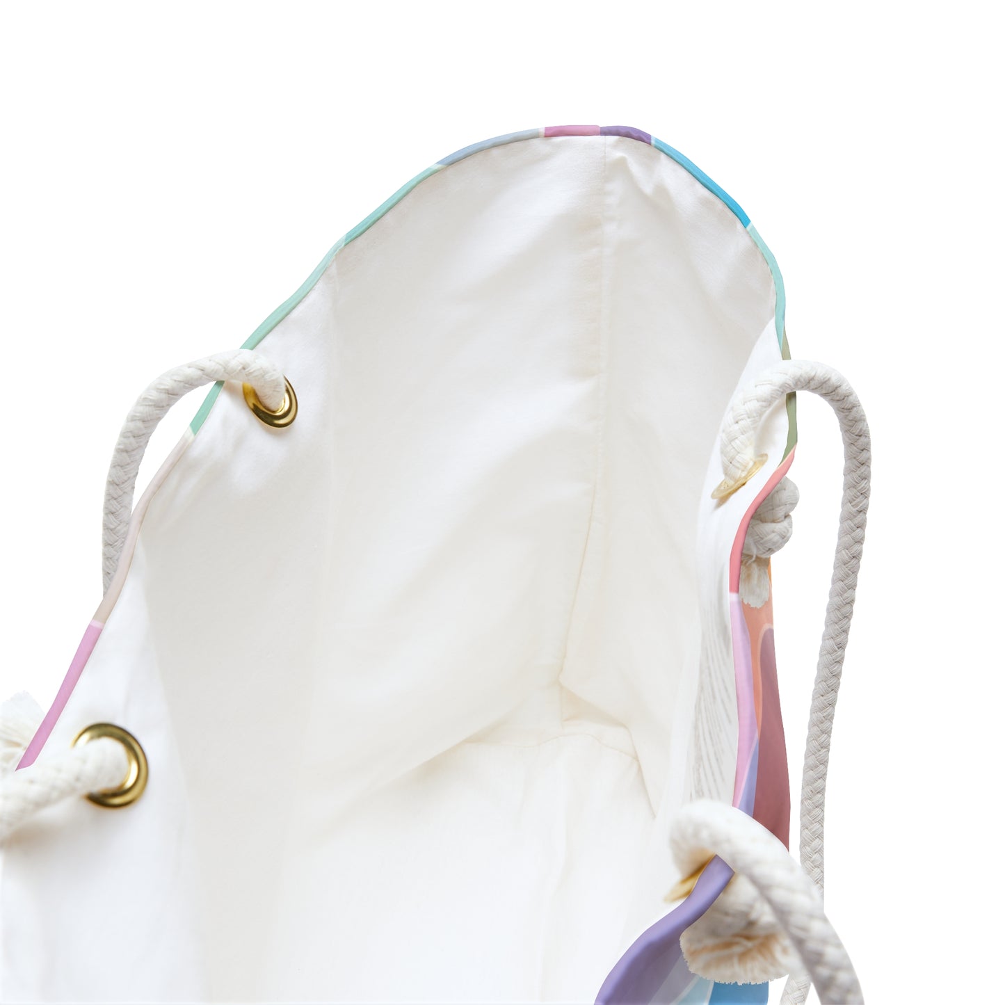 Soft Rainbow Pattern Weekender Bag - Pastel Travel Tote