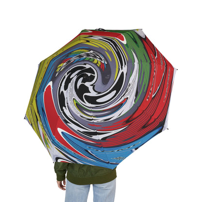 SORRY Game Spiral Abstract Rain Umbrella (Semi-Automatic)