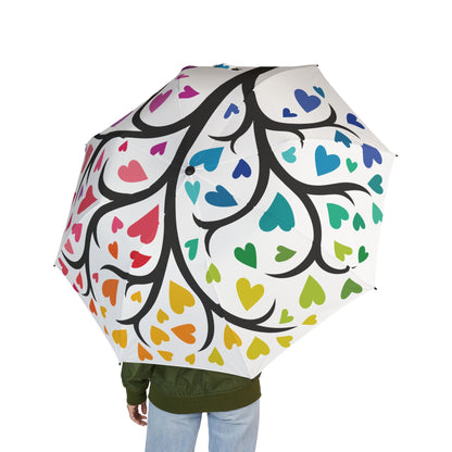 Love Tree Umbrella - Lightweight Portable | Heart Rainbow Gift