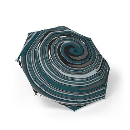 Eagle Spiral Umbrella | Philadelphia Silver & Midnight Green