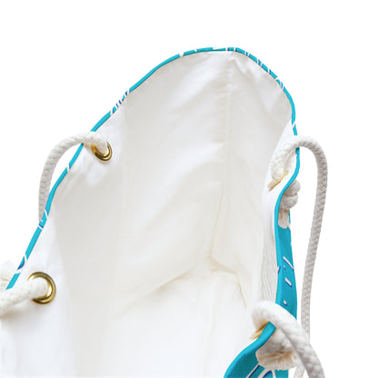 Physics Weekender Bag – Teal Blue Science Doodle Travel Tote