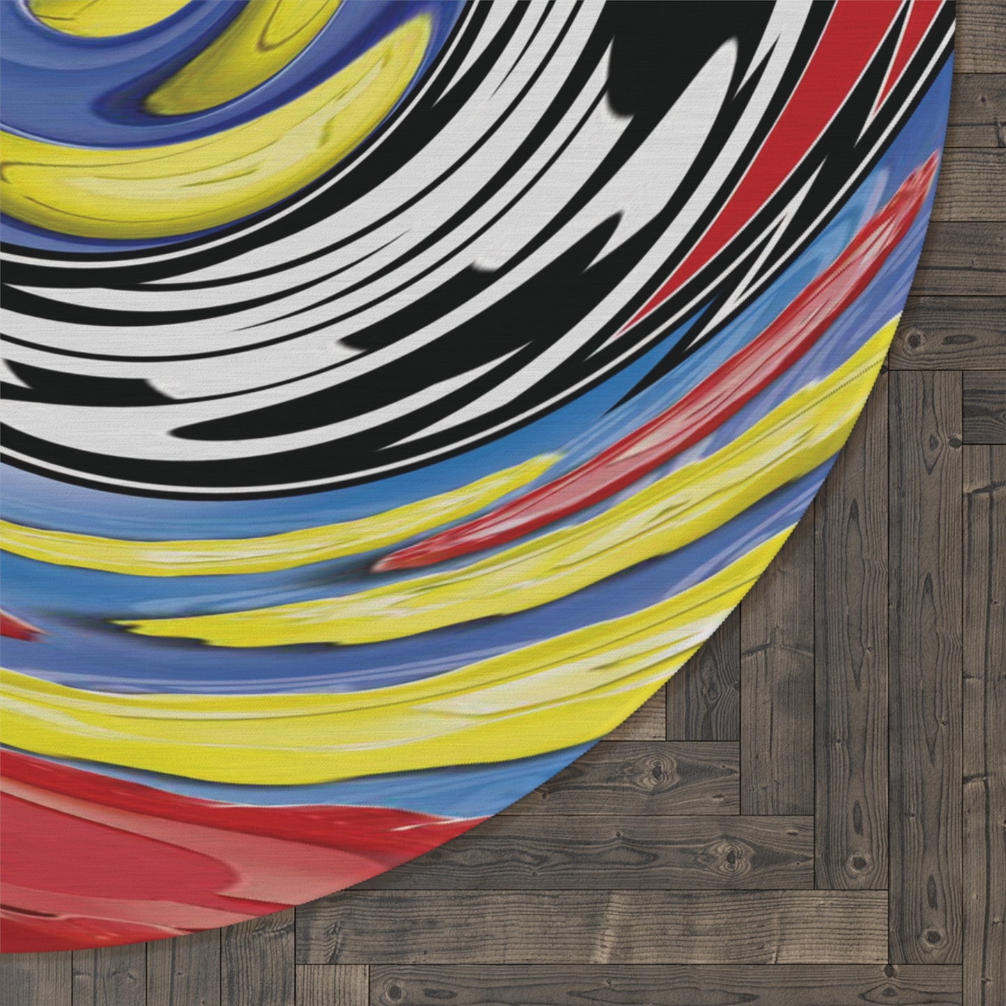 CONNECT 4 Inspired Spiral Round Rug | Classroom Playroom Mat